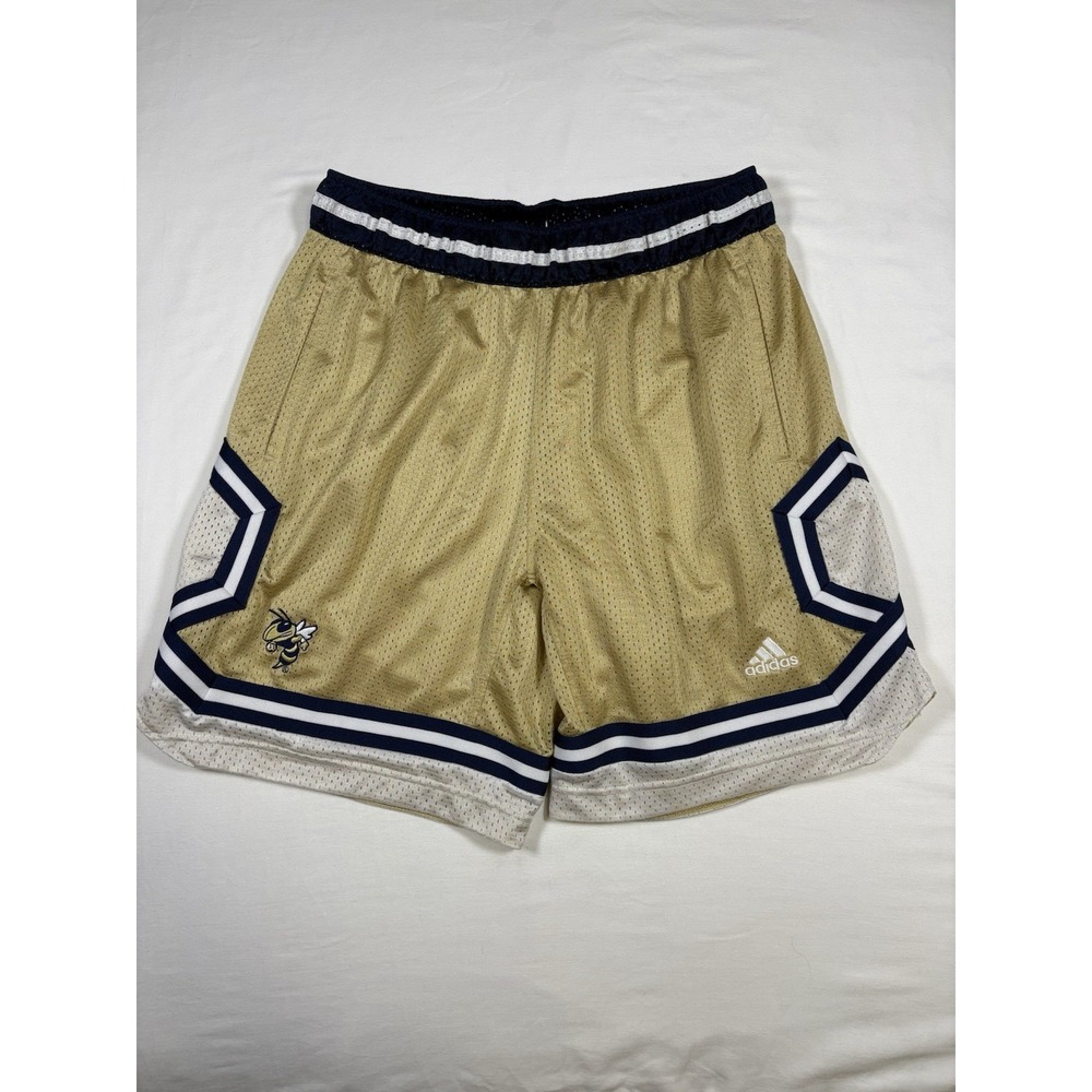 Adidas Georgia Tech Yellow Jackets Swingman Basketball Shorts Men's Large Gold
